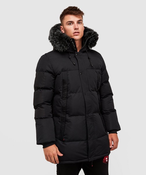 Alessandro Zavetti - Aylmer Long Puffer Parka Jacket Black