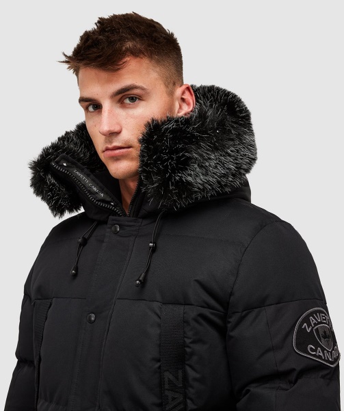 Alessandro Zavetti - Aylmer Long Puffer Parka Jacket Black