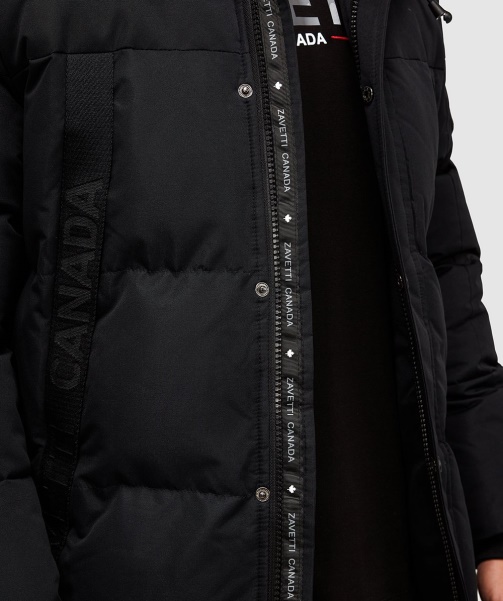 Alessandro Zavetti - Aylmer Long Puffer Parka Jacket Black