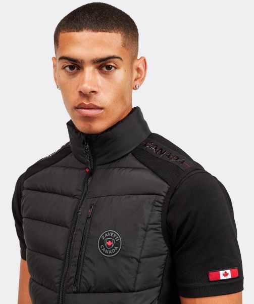 Black Alessandro Zavetti - Serzio Hybrid Gilet