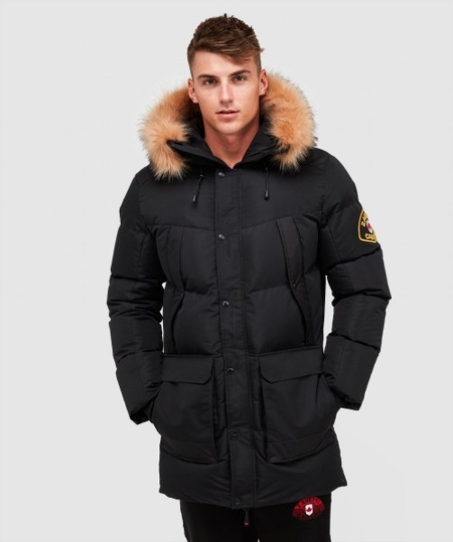 Thelon Long Puffer Parka Jacket Black - Alessandro Zavetti