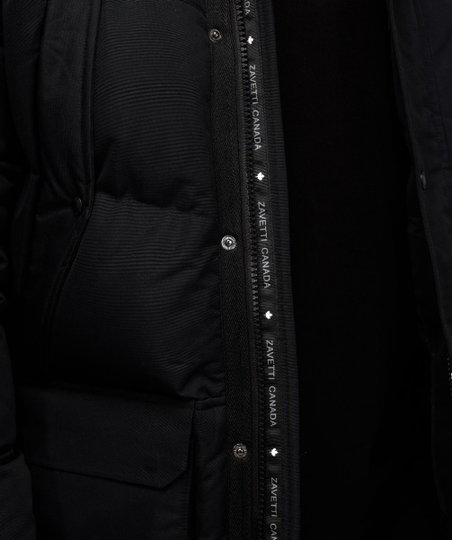 Thelon Long Puffer Parka Jacket Black - Alessandro Zavetti