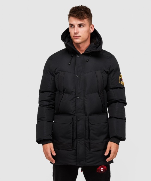 Thelon Long Puffer Parka Jacket Black - Alessandro Zavetti