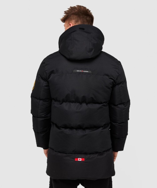 Thelon Long Puffer Parka Jacket Black - Alessandro Zavetti