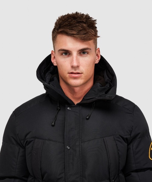 Thelon Long Puffer Parka Jacket Black - Alessandro Zavetti