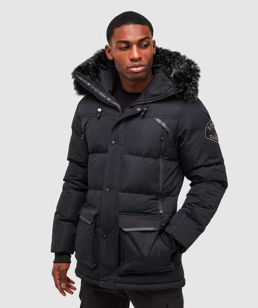 Orford Puffer Parka Jacket Black - Alessandro Zavetti