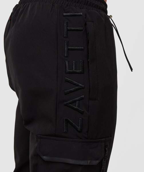 Rivelini Cargo Pant Jet Black - Alessandro Zavetti