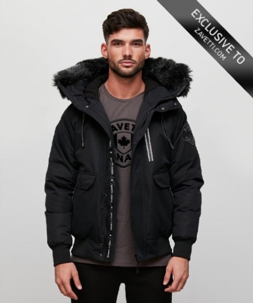 Alessandro Zavetti - Obella Reflective Trim Parka Black