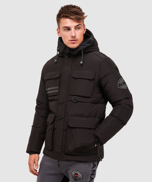 Black Donevan Puffer Jacket - Alessandro Zavetti