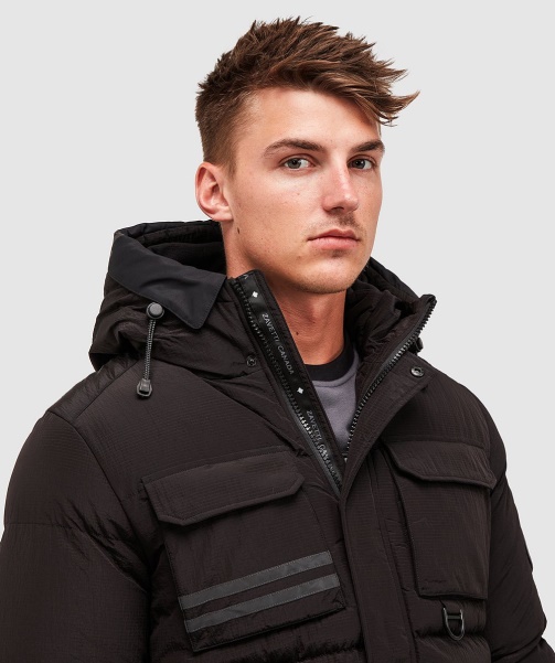 Black Donevan Puffer Jacket - Alessandro Zavetti