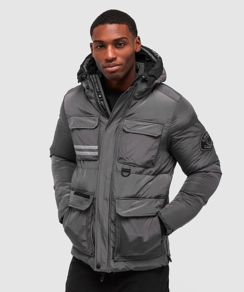 Donevan Puffer Jacket Alessandro Zavetti - Grey