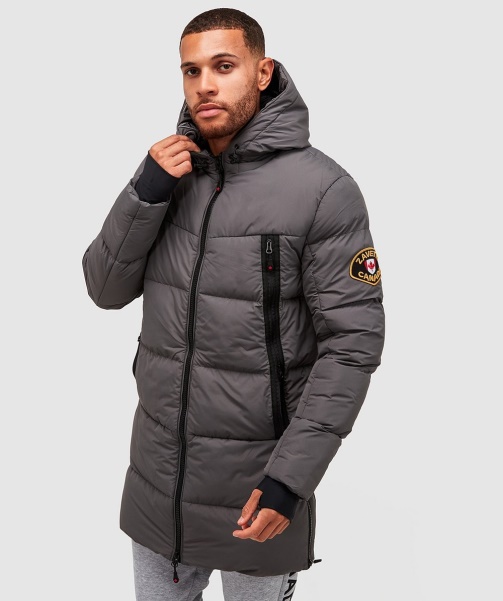 Grey Alessandro Zavetti - Talvino 2.0 Longline Puffer Jacket