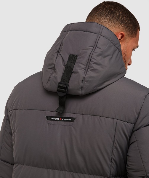 Grey Alessandro Zavetti - Talvino 2.0 Longline Puffer Jacket