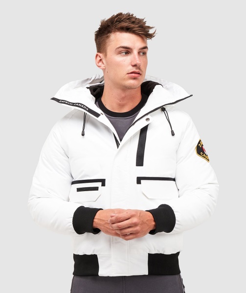 Abelli 2.0 Hooded Bomber Jacket White - Alessandro Zavetti