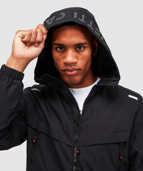 Alessandro Zavetti - Fino Windrunner Jacket Jet Black