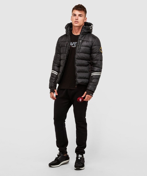 Black Pollux Puffer Jacket - Alessandro Zavetti