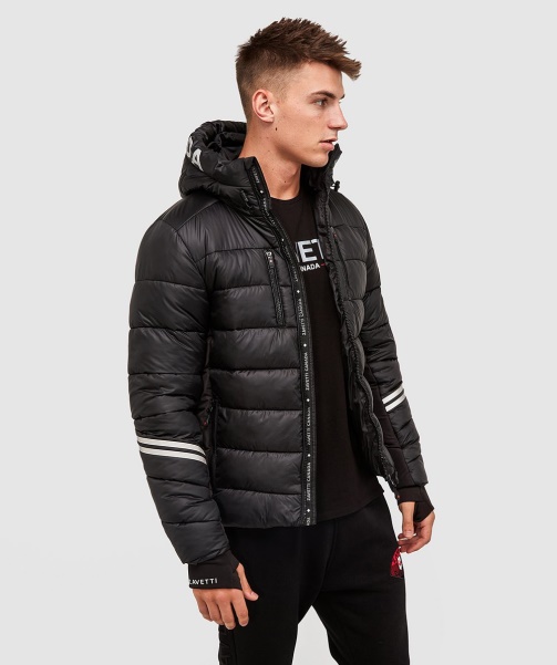 Black Pollux Puffer Jacket - Alessandro Zavetti