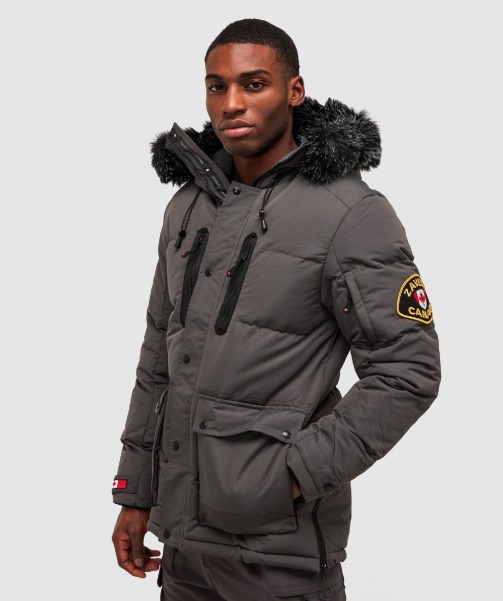 Alessandro Zavetti - Grey Coderre Puffer Parka Jacket