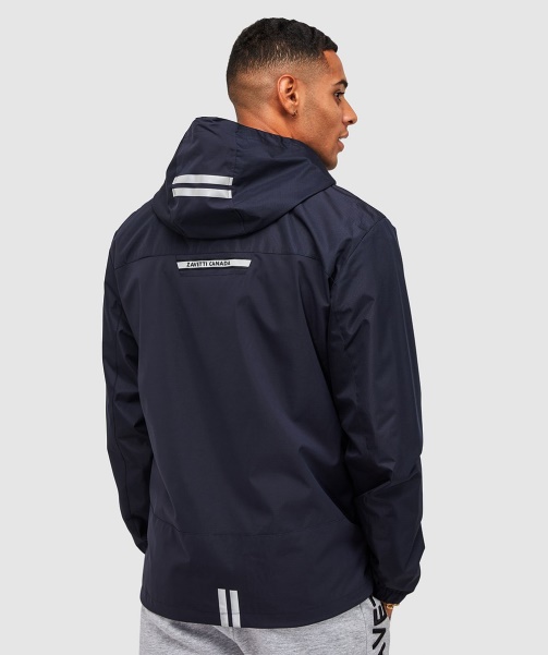 Dark Navy Alessandro Zavetti - Alvini Windrunner Jacket