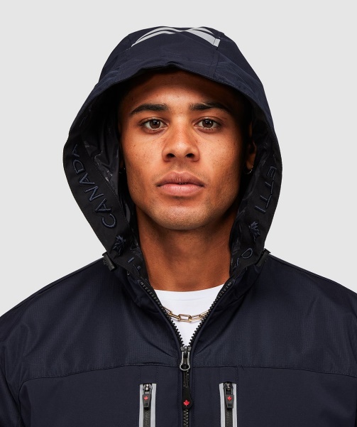 Dark Navy Alessandro Zavetti - Alvini Windrunner Jacket