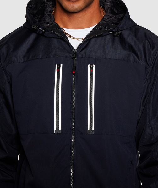 Dark Navy Alessandro Zavetti - Alvini Windrunner Jacket