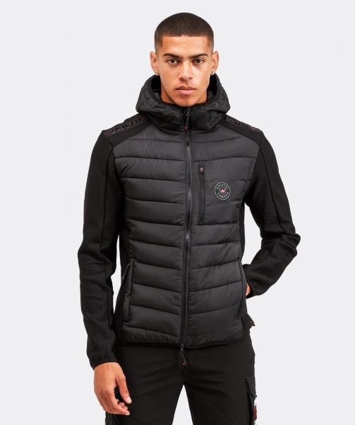 Black Alessandro Zavetti - Serzio Hybrid Jacket