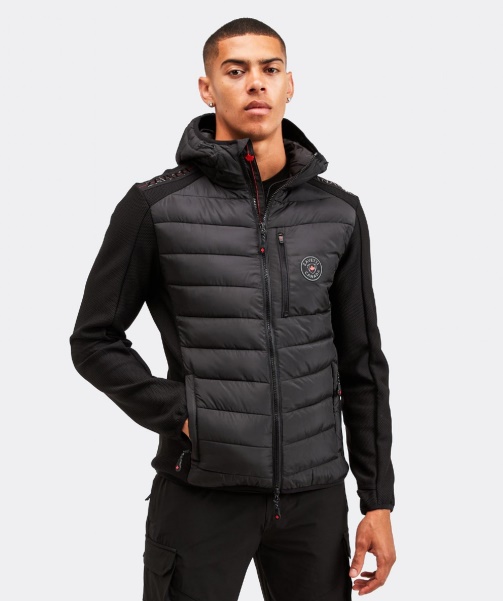 Black Alessandro Zavetti - Serzio Hybrid Jacket