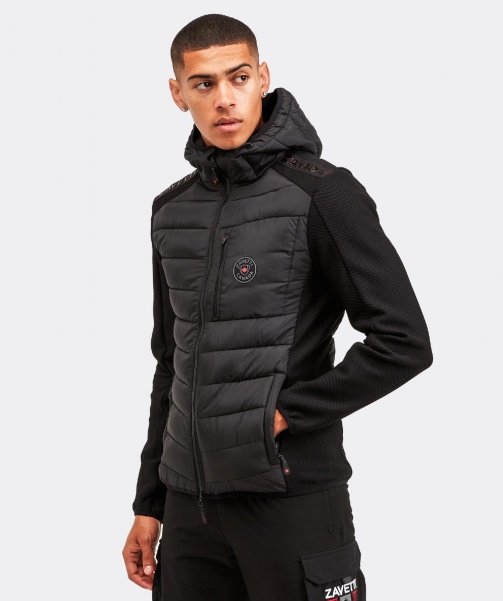 Black Alessandro Zavetti - Serzio Hybrid Jacket