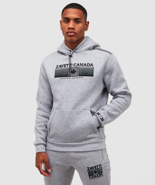 Grey Marl Ovello Overhead Hoodie - Alessandro Zavetti