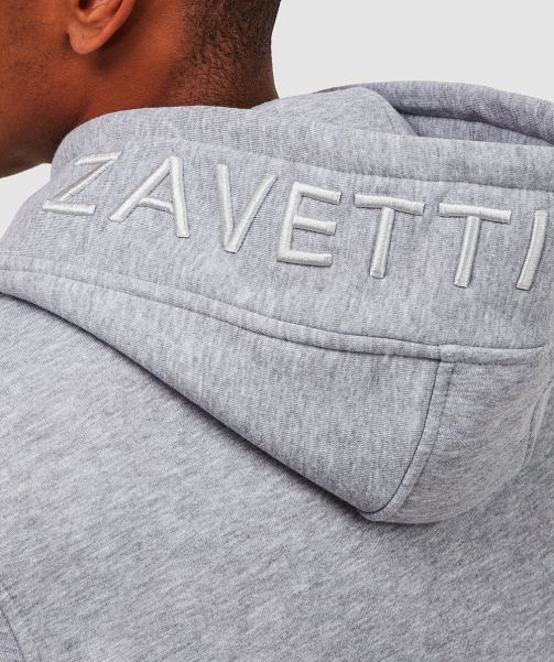 Grey Marl Ovello Overhead Hoodie - Alessandro Zavetti