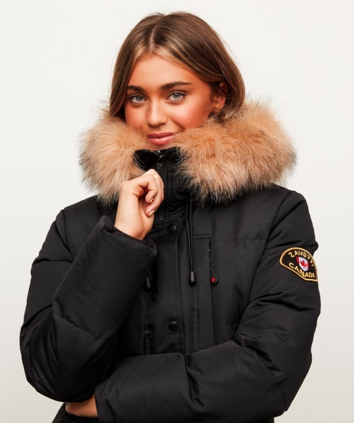 Alessandro Zavetti - Womens Goshawa Puffer Parka Jacket BLACK