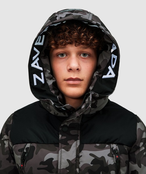 Black Alessandro Zavetti - Junior Vurbo 2.0 Puffer Parka Jacket