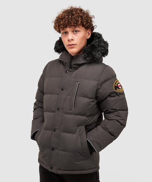 Junior Oshawa 3.0 Puffer Parka Jacket Black - Alessandro Zavetti