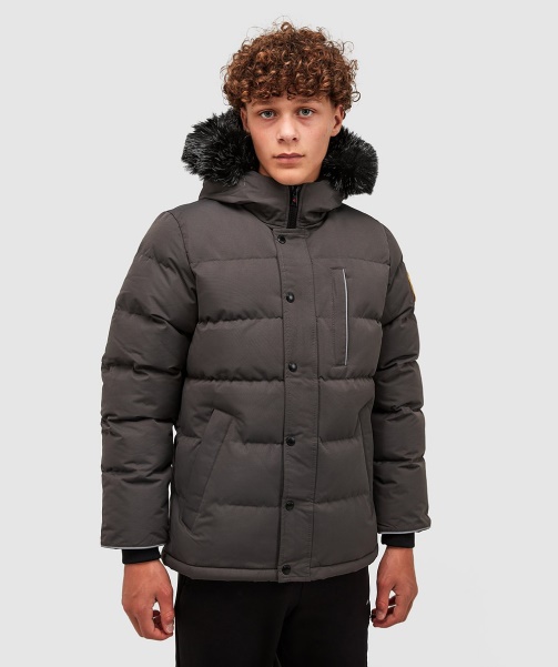 Junior Oshawa 3.0 Puffer Parka Jacket Black - Alessandro Zavetti