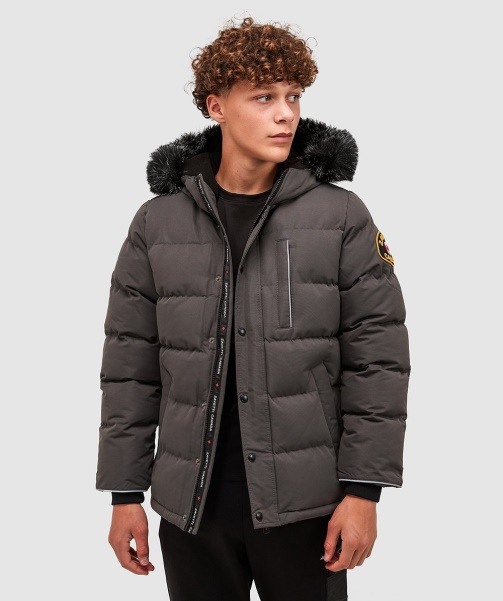 Junior Oshawa 3.0 Puffer Parka Jacket Black - Alessandro Zavetti