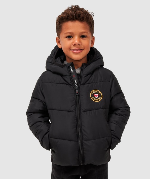 Nursery Telso Hybrid Puffer Jacket Alessandro Zavetti - Black